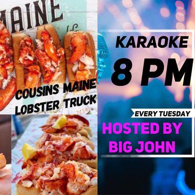 12.21.21 Cousins Main Lobster Truck will be here for Karaoke!!! 6-9pm