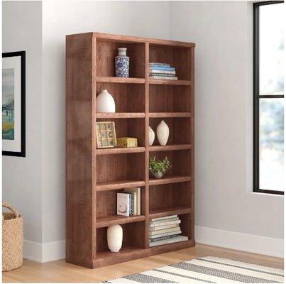 alder wood bookcase