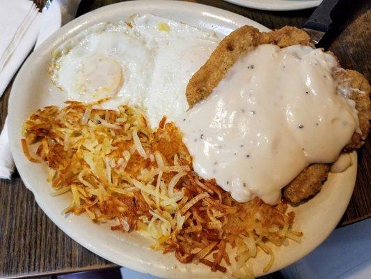 Chicken Fried Steak & Eggs - $7.99