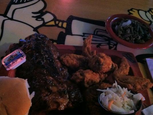 Frickin' Wings and Ribs! Delicious!