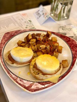 Benedict on Brunch Menu