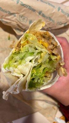 "Beef" burrito.