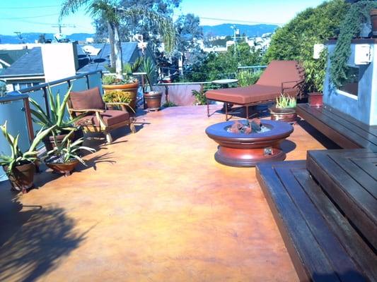 Stained Roof Deck