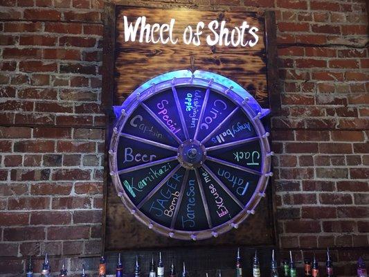 Wheel of shots