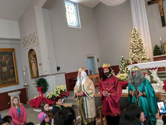 The 3 Wise Men Visit St. Michaels.