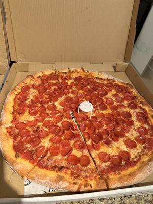 Pepperoni Pizza, hot and cheesy