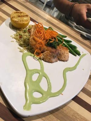 Iron seared salmon! $14.50