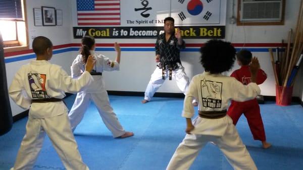 Black Belt Candidates in the small dojang