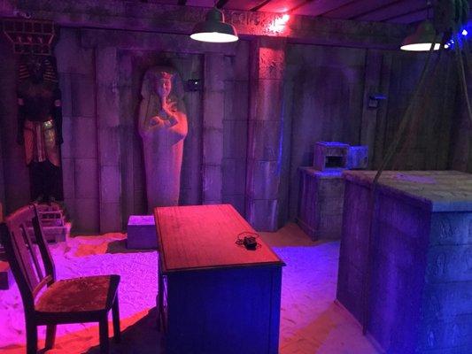 Inside the Curse of the Mummy room