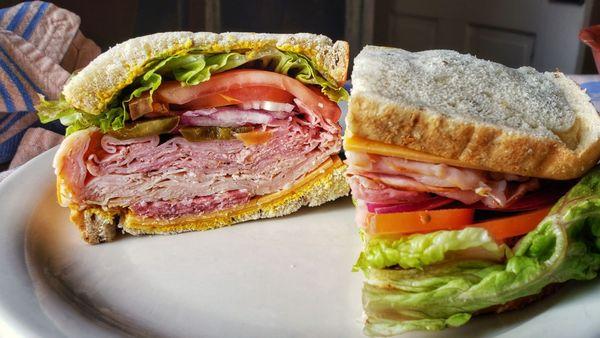 Check out this mile high sandwich.