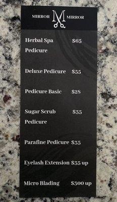 Many pedicure packages