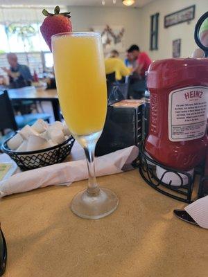 They have mimosas