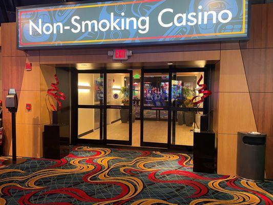 The Point offers over 800 slot machines and features two non-smoking areas.