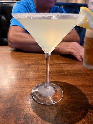 Limoncello lemon drop martini