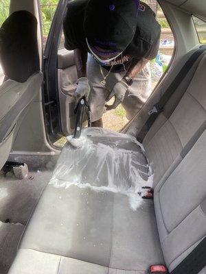 Deep seat cleaning