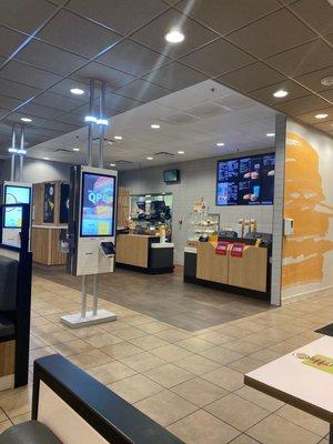 McDonalds, peek into kitchen.