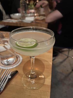 Cardamom gin gimlet ($13)