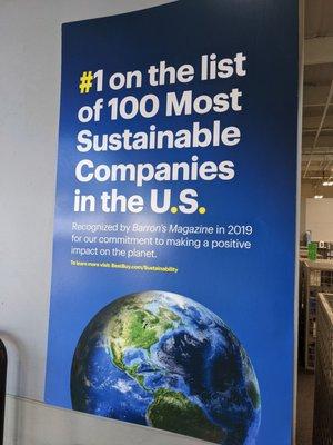 Why don't they just say "Most Sustainable Company in the U.S." instead? lol