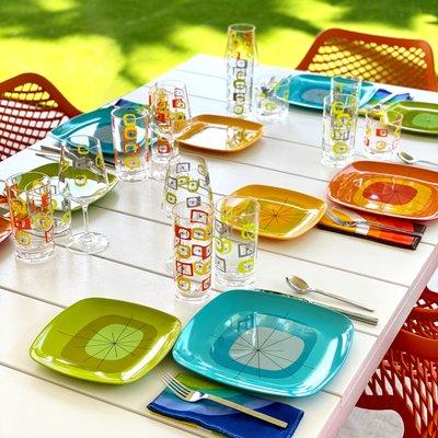 Atomic Melamine and Acrylic Collection