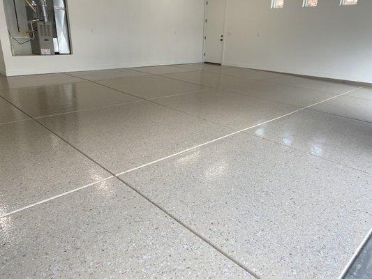 Epoxy garage floor