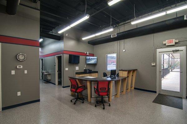 Newly renovated office at NoDa Self Storage