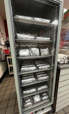 No wait time...Grab and Go breakfast sandwiches and a variety of burritos ready every morning!