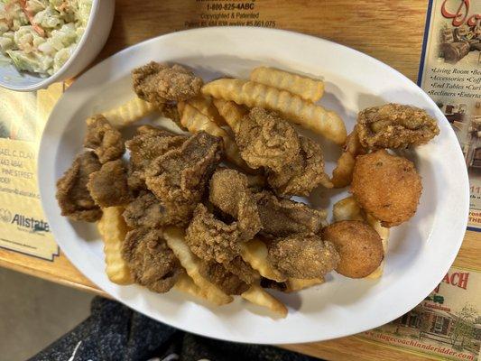 Fried Oyster and Fries