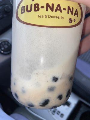 Cheese Float Taro Boba Tea