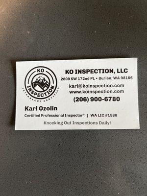 KO Inspection