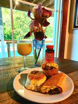 Breakfast can come with a mimosa any day of the week and no one's judging.