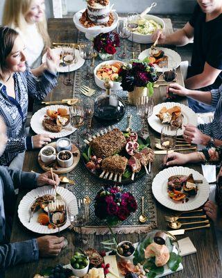 Friends for a Holiday dinner