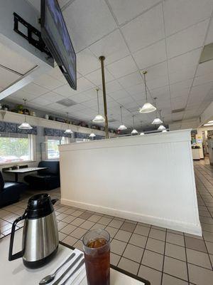 Clean space and a whole carafe of coffee! @ Coburg Crossing Cafe.