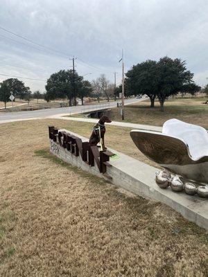 The park sign