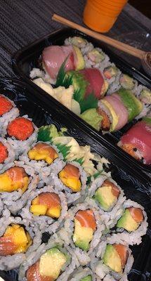 3 roll special, wakamatsu special roll, California roll