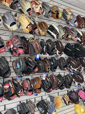 Baseball Glove Wall