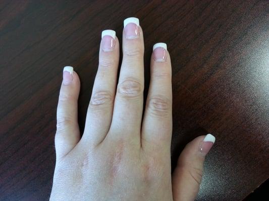 Pink and white gel set  $45 for new set.