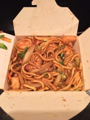 Shrimp Lo Mien - tasted very good but lettuce seemed wilted