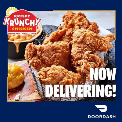 Krispy Krunchy Chicken now available in DoorDash!