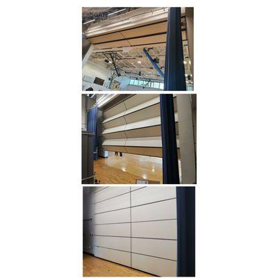 Back to school days... let's divide that gym #divider #dividers #gym #gates #gateservices #gateservicesny #nyc #Manhattan #gaterepair