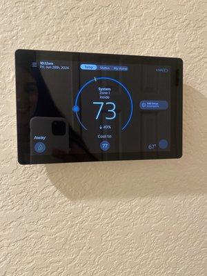 Our New Thermostat thanks to All Star Heating and Air