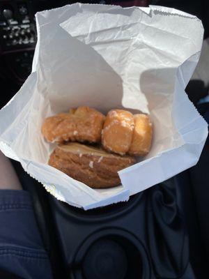 Maple Cronut,  glazed, buttermilk and a few donut holes.