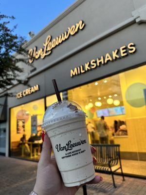 BIGFACE Coffee Affogato Milkshake with whip and waffle cone topping