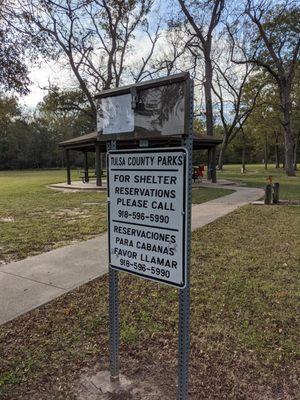 Picnic shelter at Haikey Creek Park, Broken Arrow