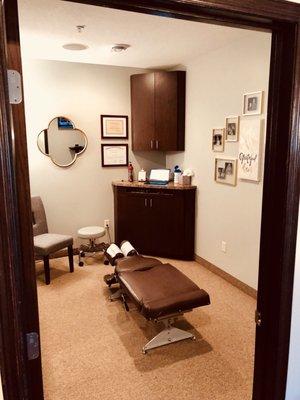 Private treatment rooms