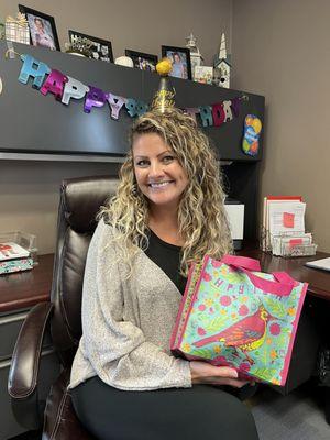 Stop by the office today and wish Kasey Tinsman a very Happy Birthday!