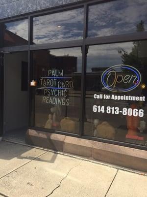 Psychic shop 118 E main st  come in for a $20 special Palm reading today