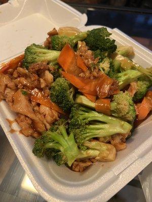 Chicken with Broccoli. Lots of veggies and chicken!