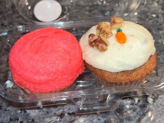 Signature Pink Elephant and Carrot Cake Cupcakes