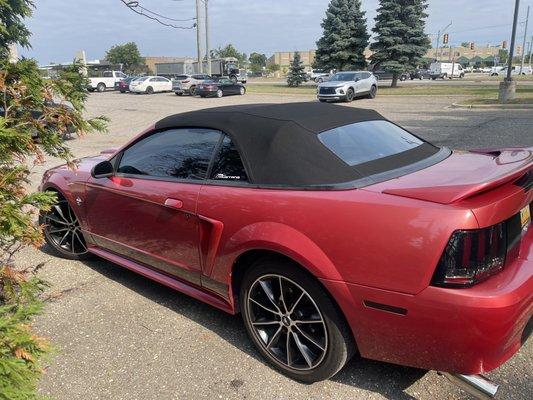 New Mustang convertible cloth  top