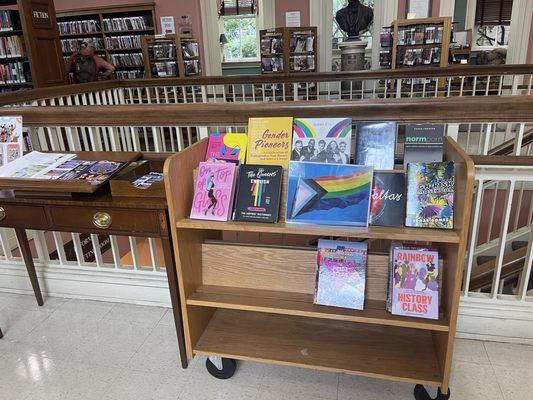 June 2024: Pride month books featured. Love that.